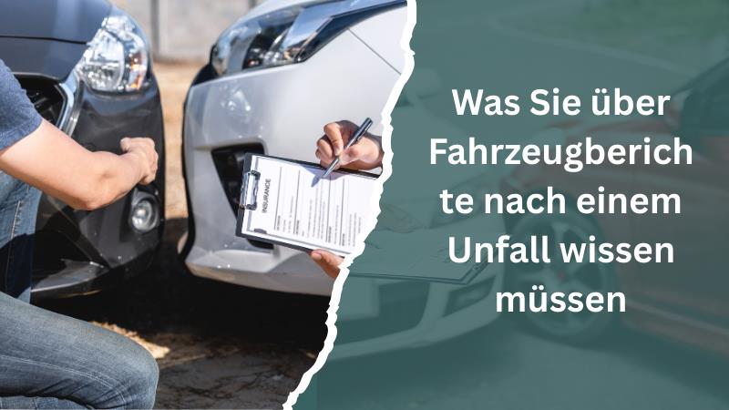 Fahrzeugbericht nach einem Unfall