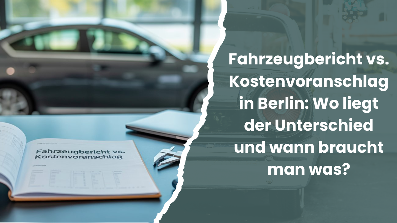 Fahrzeugbericht vs Kostenvoranschlag