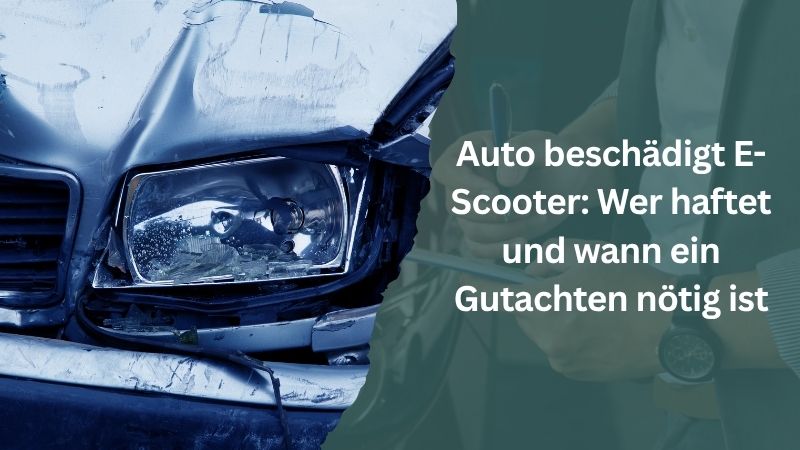 Auto-E-Scooter-Unfall